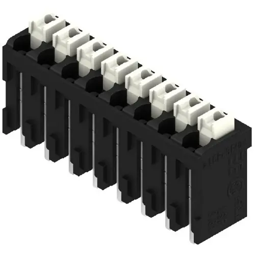 Leiterplattenklemme, 8-polig, RM 3.81 mm, 0,13-1,5 mm², 12 A, Federklemmanschluss, schwarz, 1869950000 Begrenztes Angebot