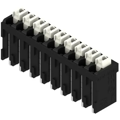 Leiterplattenklemme, 9-polig, RM 3.81 mm, 0,13-1,5 mm², 12 A, Federklemmanschluss, schwarz, 1869960000 Sale