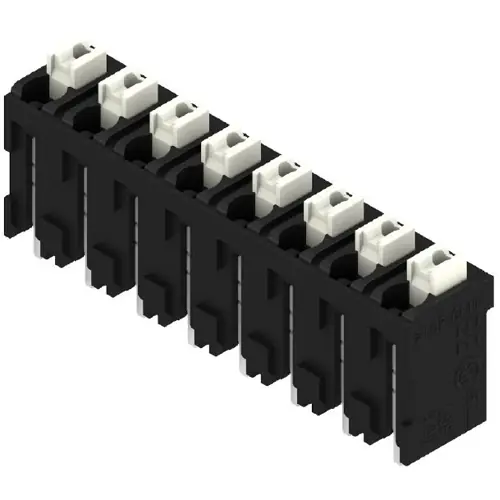 Top-Angebot Leiterplattenklemme, 8-polig, RM 5 mm, 0,13-1,5 mm², 12 A, Federklemmanschluss, schwarz, 1870200000