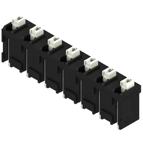 Kostenloser Versand Leiterplattenklemme, 7-polig, RM 7.5 mm, 0,13-1,5 mm², 12 A, Federklemmanschluss, schwarz, 1870330000
