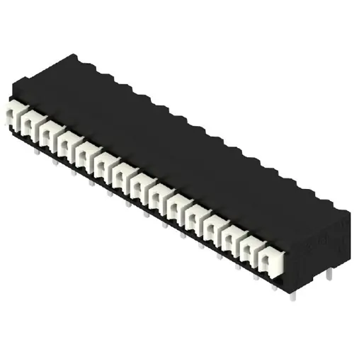 Leiterplattenklemme, 15-polig, RM 3.5 mm, 0,13-1,5 mm², 12 A, Federklemmanschluss, schwarz, 1870400000 Kostenloser Rückversand