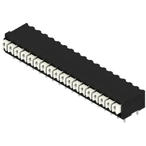 Kostenloser Rückversand Leiterplattenklemme, 18-polig, RM 3.5 mm, 0,13-1,5 mm², 12 A, Federklemmanschluss, schwarz, 1870430000