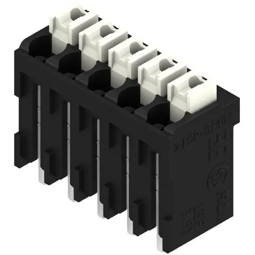 Leiterplattenklemme, 5-polig, RM 3.5 mm, 0,13-1,5 mm², 12 A, Federklemmanschluss, schwarz, 1870670000 Top-Preis