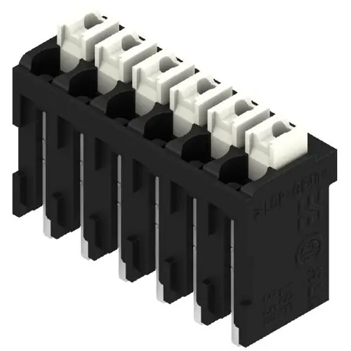 Gratis Versand Leiterplattenklemme, 6-polig, RM 3.5 mm, 0,13-1,5 mm², 12 A, Federklemmanschluss, schwarz, 1870680000