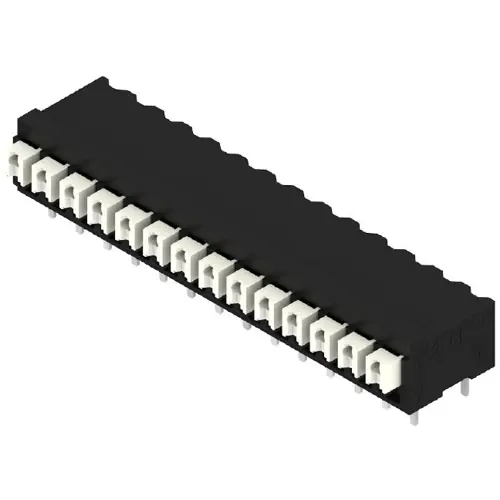 Wochenendangebot Leiterplattenklemme, 14-polig, RM 3.81 mm, 0,13-1,5 mm², 12 A, Federklemmanschluss, schwarz, 1871210000