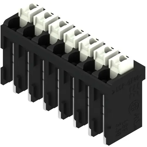 Preisknaller Leiterplattenklemme, 7-polig, RM 3.5 mm, 0,13-1,5 mm², 12 A, Federklemmanschluss, schwarz, 1874340000