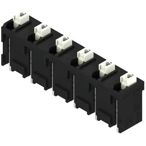 Angebot Leiterplattenklemme, 6-polig, RM 7.62 mm, 0,13-1,5 mm², 12 A, Federklemmanschluss, schwarz, 1874390000