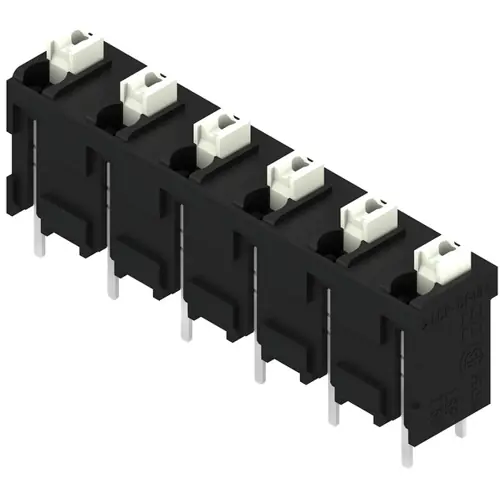 Günstig Leiterplattenklemme, 6-polig, RM 7.5 mm, 0,13-1,5 mm², 12 A, Federklemmanschluss, schwarz, 1874920000
