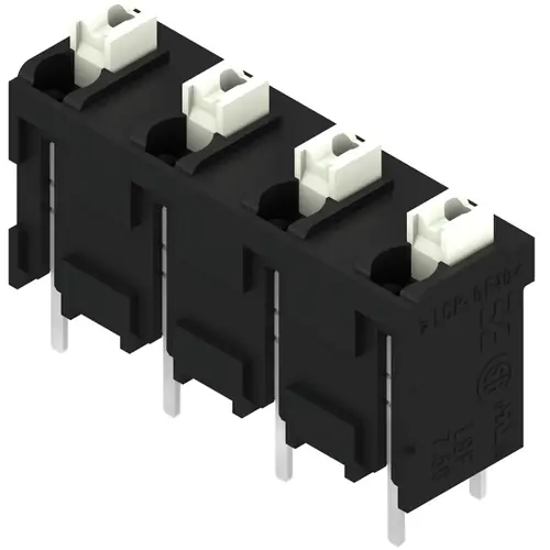 Leiterplattenklemme, 4-polig, RM 7.5 mm, 0,13-1,5 mm², 12 A, Federklemmanschluss, schwarz, 1875060000 Solange Der Vorrat Reicht