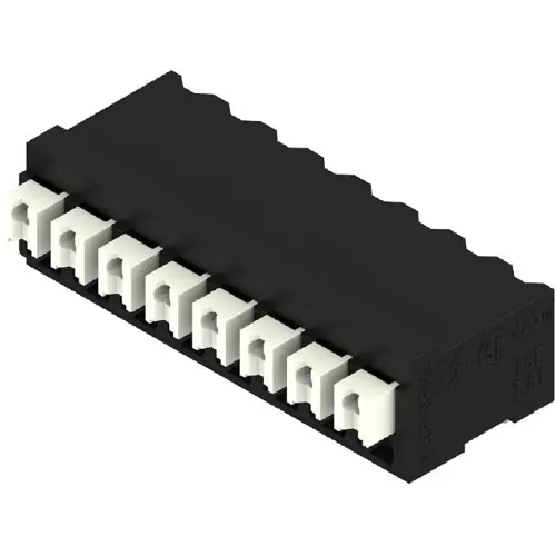 Neuheit Leiterplattenklemme, 8-polig, RM 3.81 mm, 0,13-1,5 mm², 12 A, Federklemmanschluss, schwarz, 1875280000