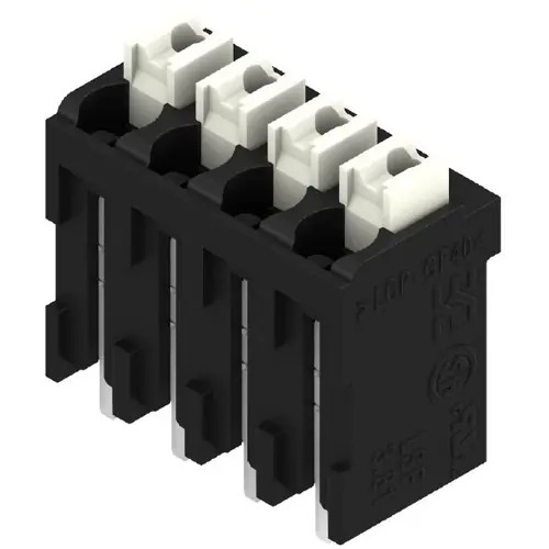 Top-Angebot Leiterplattenklemme, 4-polig, RM 3.81 mm, 0,13-1,5 mm², 12 A, Federklemmanschluss, schwarz, 1875340000