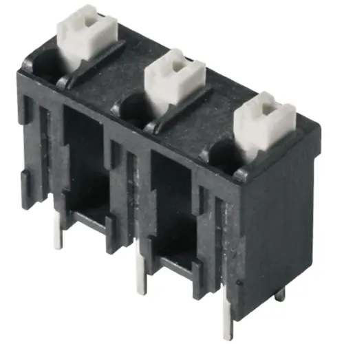 Leiterplattenklemme, 3-polig, RM 7.5 mm, 0,13-1,5 mm², 12 A, Federklemmanschluss, schwarz, 1875460000 Preisknaller