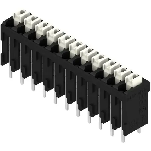Aktuell Leiterplattenklemme, 11-polig, RM 3.81 mm, 0,13-1,5 mm², 12 A, Federklemmanschluss, schwarz, 1875810000