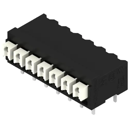 Leiterplattenklemme, 7-polig, RM 3.81 mm, 0,13-1,5 mm², 12 A, Federklemmanschluss, schwarz, 1875970000 Expressversand