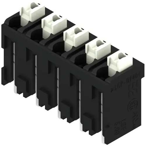 Knallerangebot Leiterplattenklemme, 5-polig, RM 5 mm, 0,13-1,5 mm², 12 A, Federklemmanschluss, schwarz, 1876060000