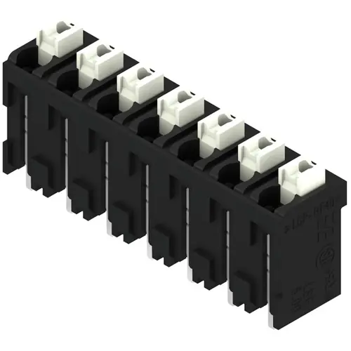 Leiterplattenklemme, 7-polig, RM 5 mm, 0,13-1,5 mm², 12 A, Federklemmanschluss, schwarz, 1876080000 Super-Preis