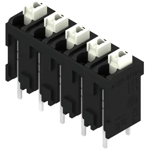 Begrenztes Angebot Leiterplattenklemme, 5-polig, RM 5.08 mm, 0,13-1,5 mm², 12 A, Federklemmanschluss, schwarz, 1876250000