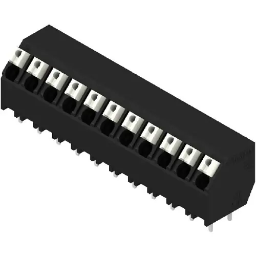 Leiterplattenklemme, 11-polig, RM 5 mm, 0,13-1,5 mm², 12 A, Federklemmanschluss, schwarz, 1884450000 Markenprodukt