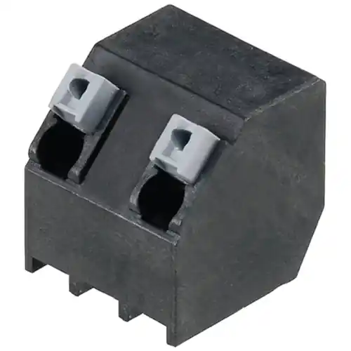 Schneller Versand Leiterplattenklemme, 2-polig, RM 7.5 mm, 0,13-1,5 mm², 12 A, Federklemmanschluss, schwarz, 1884880000