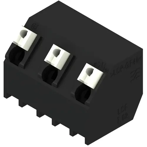 Leiterplattenklemme, 3-polig, RM 7.62 mm, 0,13-1,5 mm², 12 A, Federklemmanschluss, schwarz, 1884960000 Jetzt Bestellen