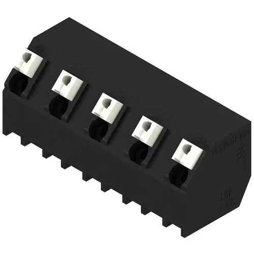 Leiterplattenklemme, 5-polig, RM 7.62 mm, 0,13-1,5 mm², 12 A, Federklemmanschluss, schwarz, 1884980000 Nur Heute
