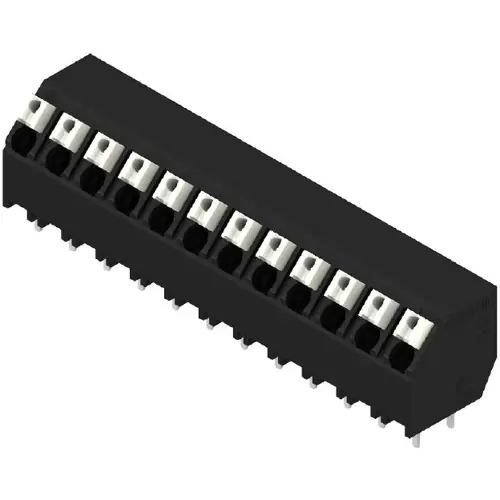 Preisknaller Leiterplattenklemme, 12-polig, RM 5.08 mm, 0,13-1,5 mm², 12 A, Federklemmanschluss, schwarz, 1885120000
