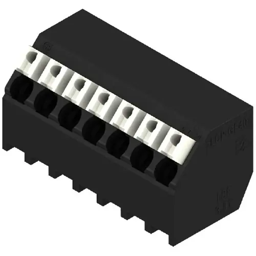 Leiterplattenklemme, 7-polig, RM 3.81 mm, 0,13-1,5 mm², 12 A, Federklemmanschluss, schwarz, 1885460000 Neue Kollektion