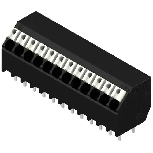 Sale Leiterplattenklemme, 12-polig, RM 3.5 mm, 0,13-1,5 mm², 12 A, Federklemmanschluss, schwarz, 1885750000