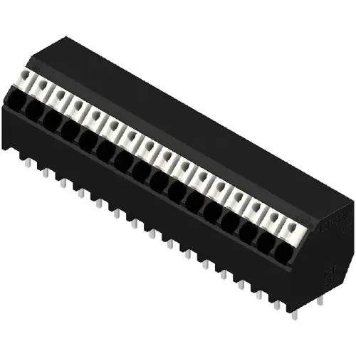 Neue Ware Leiterplattenklemme, 16-polig, RM 3.5 mm, 0,13-1,5 mm², 12 A, Federklemmanschluss, schwarz, 1885790000