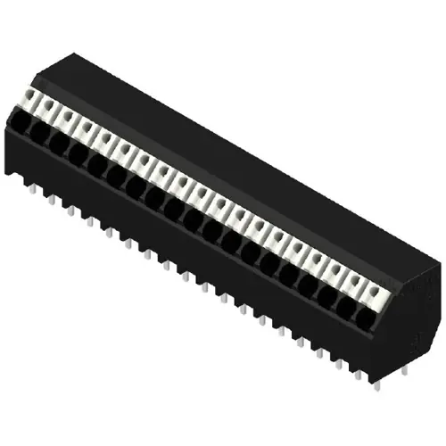 Leiterplattenklemme, 19-polig, RM 3.5 mm, 0,13-1,5 mm², 12 A, Federklemmanschluss, schwarz, 1885820000 Markenprodukt