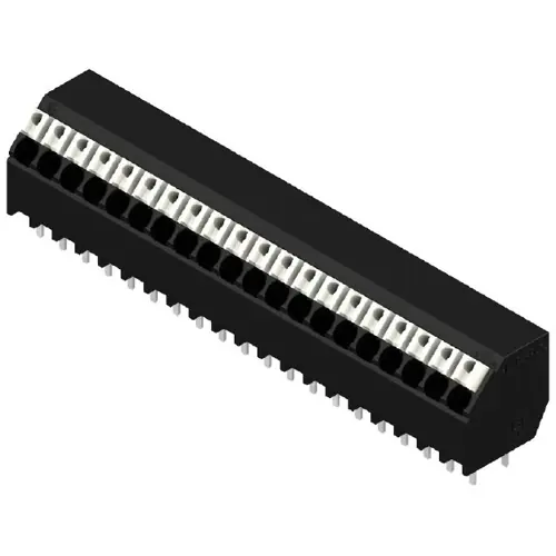 Leiterplattenklemme, 20-polig, RM 3.5 mm, 0,13-1,5 mm², 12 A, Federklemmanschluss, schwarz, 1885830000 Expressversand