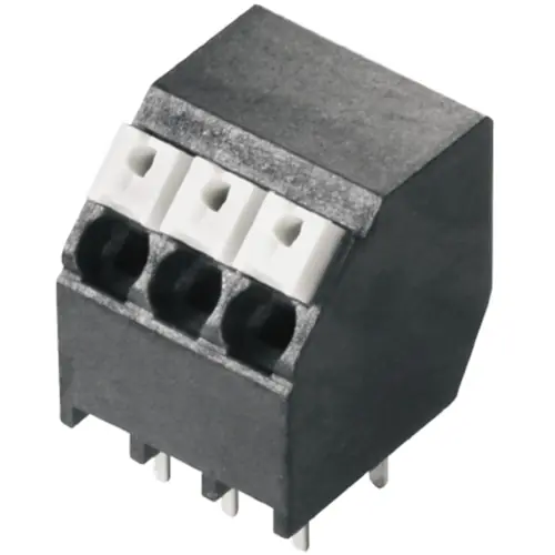 Leiterplattenklemme, 12-polig, RM 3.81 mm, 0,13-1,5 mm², 12 A, Federklemmanschluss, schwarz, 1885980000 Markenware