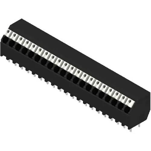 Abverkauf Leiterplattenklemme, 20-polig, RM 3.81 mm, 0,13-1,5 mm², 12 A, Federklemmanschluss, schwarz, 1886060000