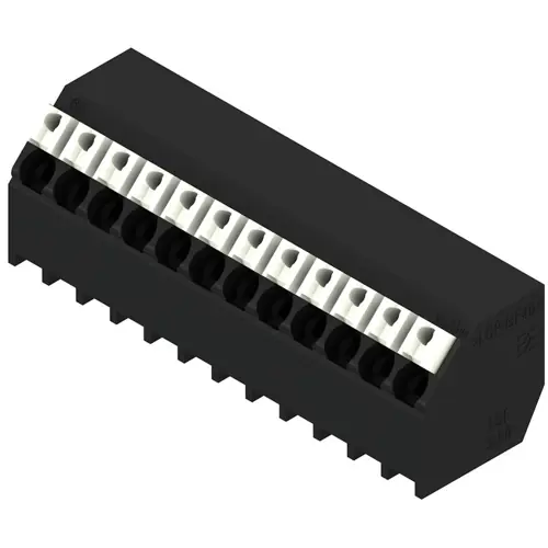 Leiterplattenklemme, 12-polig, RM 3.5 mm, 0,13-1,5 mm², 12 A, Federklemmanschluss, schwarz, 1887700000 Beliebt