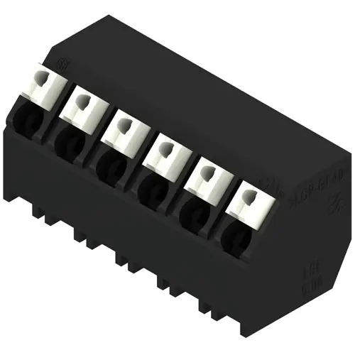 Mega-Angebot Leiterplattenklemme, 6-polig, RM 5.08 mm, 0,13-1,5 mm², 12 A, Federklemmanschluss, schwarz, 1888750000