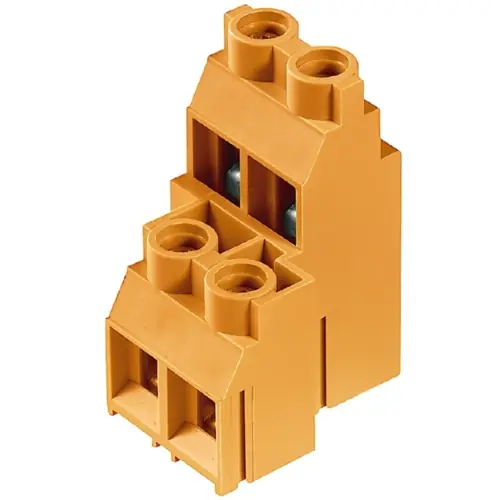 Schnäppchen Leiterplattenklemme, 20-polig, RM 9.52 mm, 0,18-6,0 mm², 30 A, Schraubanschluss, orange, 1926390000