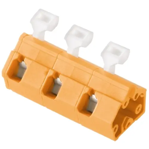 Wochenendangebot Leiterplattenklemme, 10-polig, RM 10 mm, 0,13-2,5 mm², 15 A, Federklemmanschluss, orange, 1954010000