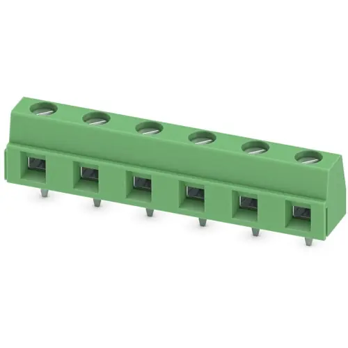 Leiterplattenklemme, 6-polig, RM 7.62 mm, 0,14-1,5 mm², 16 A, Schraubanschluss, grün, 1707069 Preisreduziert