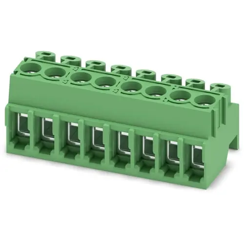 Leiterplattenklemme, 8-polig, RM 3.5 mm, 0,2-1,5 mm², 8 A, Schraubanschluss, grün, 1984374 Ausverkauf