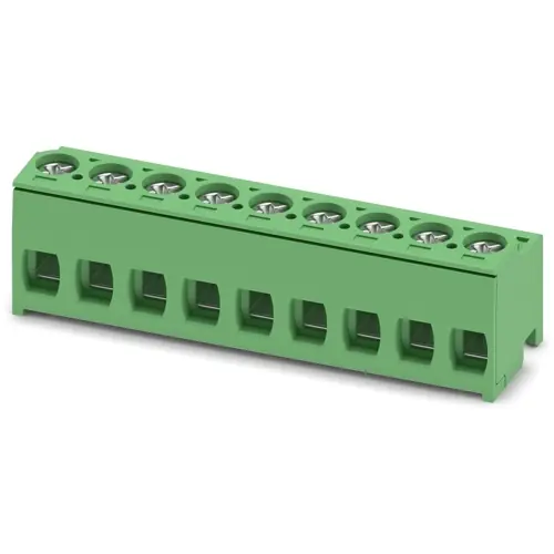 Leiterplattenklemme, 9-polig, RM 5 mm, 0,2-2,5 mm², 10 A, Schraubanschluss, grün, 1755651 Sonderaktion