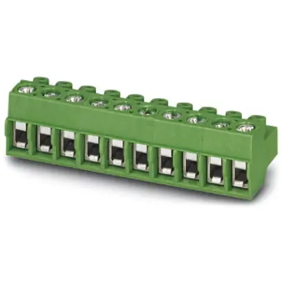 Leiterplattenklemme, 16-polig, RM 5 mm, 0,2-2,5 mm², 10 A, Schraubanschluss, grün, 1935158 Kracherpreis