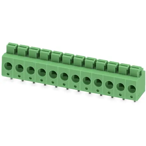 Garantierte Lieferung Leiterplattenklemme, 12-polig, RM 5 mm, 0,14-2,5 mm², 16 A, Federklemmanschluss, grün, 1792960