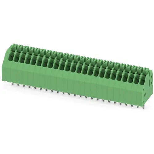 Neue Ware Leiterplattenklemme, 24-polig, RM 2.5 mm, 0,14-0,5 mm², 2 A, Federklemmanschluss, grün, 1989997