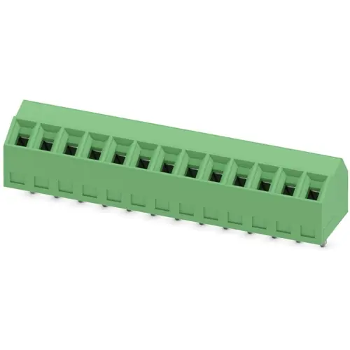 Leiterplattenklemme, 13-polig, RM 3.5 mm, 0,14-1,5 mm², 10 A, Schraubanschluss, grün, 1751206 Expressversand