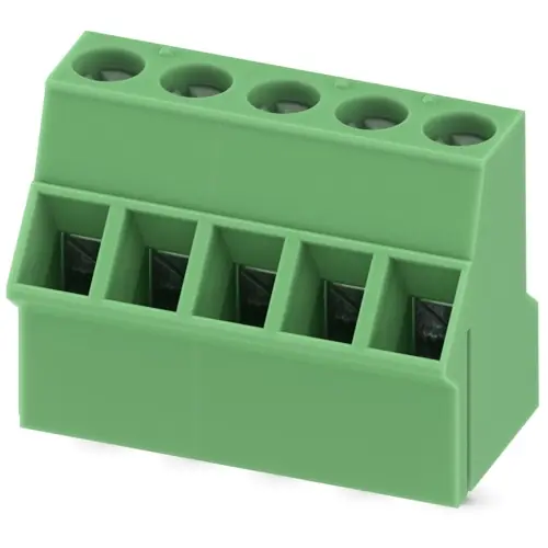 Direktkauf Leiterplattenklemme, 5-polig, RM 5.08 mm, 0,14-2,5 mm², 20 A, Schraubanschluss, grün, 1702558