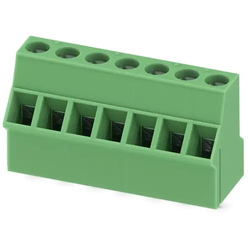 Beliebt Leiterplattenklemme, 7-polig, RM 5.08 mm, 0,14-2,5 mm², 20 A, Schraubanschluss, grün, 1766174