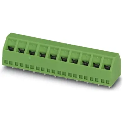 Leiterplattenklemme, 9-polig, RM 5.08 mm, 0,14-1,5 mm², 13.5 A, Schraubanschluss, grün, 1869282 Neuheit