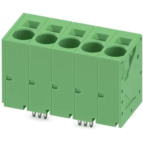 Top-Angebot Leiterplattenklemme, 5-polig, RM 10 mm, 0,75-16 mm², 76 A, Federklemmanschluss, grün, 1735901