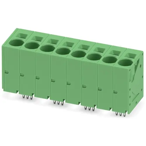 Leiterplattenklemme, 8-polig, RM 10 mm, 0,75-16 mm², 76 A, Federklemmanschluss, grün, 1735930 Direkt Vom Hersteller