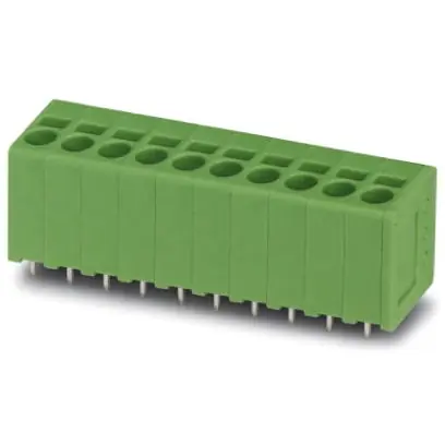 Super-Preis Leiterplattenklemme, 1-polig, RM 5 mm, 0,2-4,0 mm², 24 A, Federklemmanschluss, grün, 1731468
